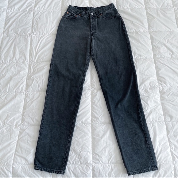 Vintage Levi's 501 Tapered Leg High Waist Jeans - Picture 3 of 10
